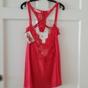 SILK RED LINGERIE BY DREAMGIRL
